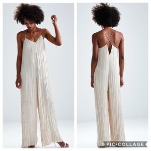 Zara wrinkled effect jumpsuit